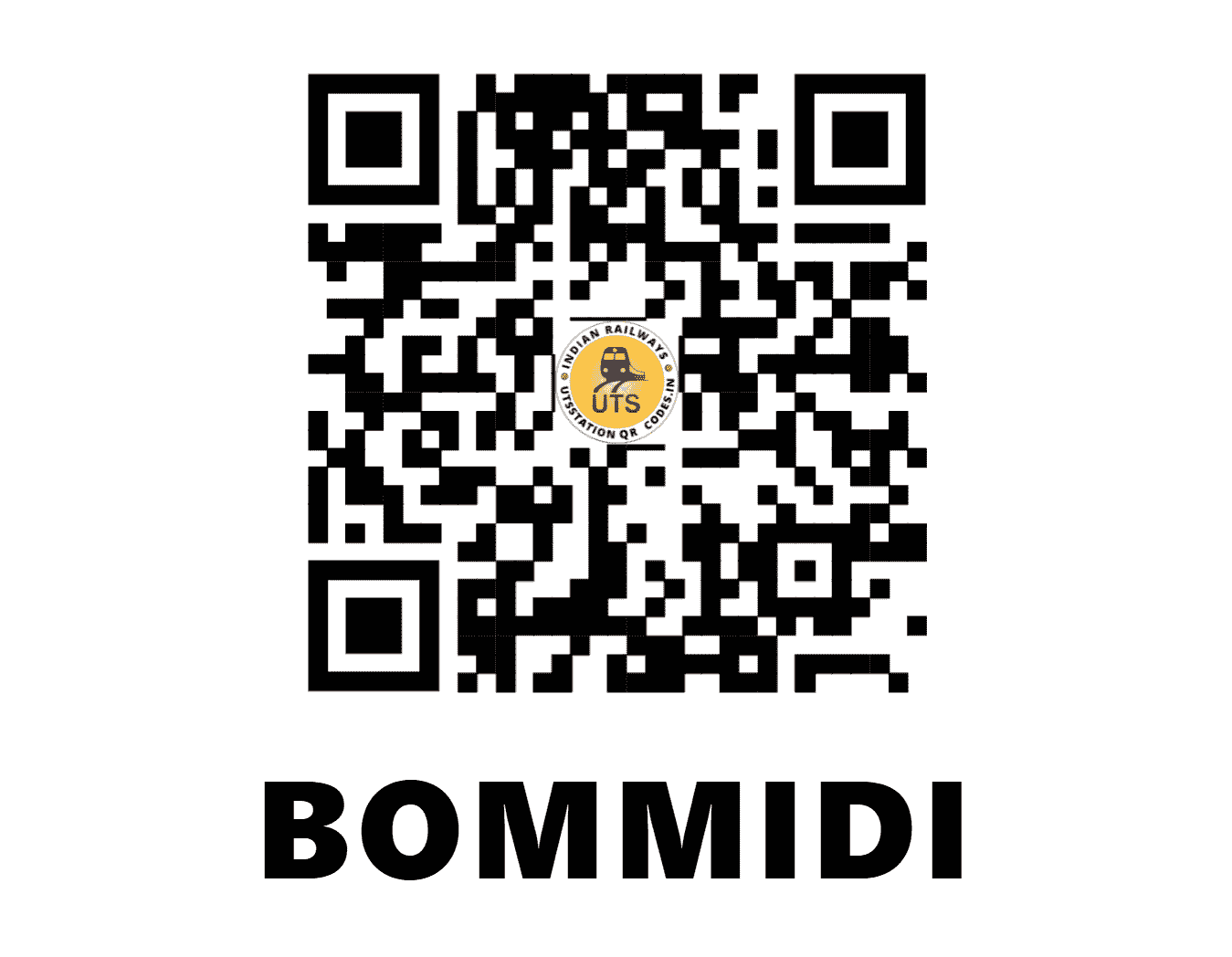 UTS QR Code for BOMMIDI - BQI - SR (TAMIL NADU)